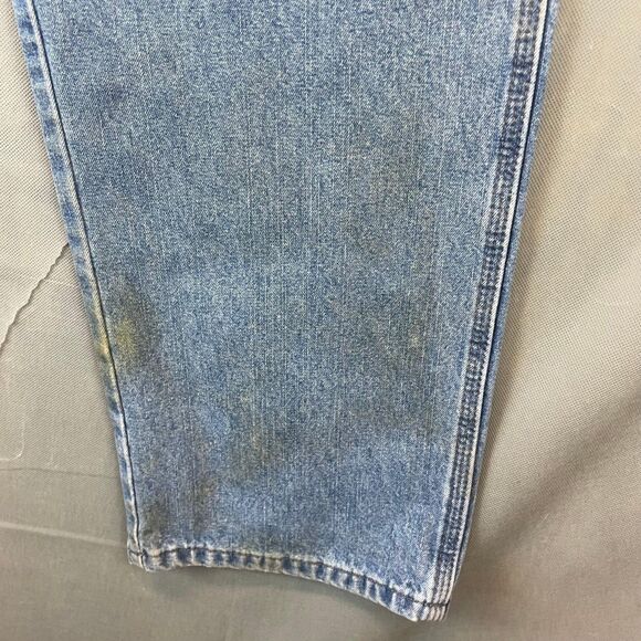 Wrangler Carpenter Jeans Men's 34x29 Blue Tool Pockets Workwear Utility Pants - Picture 2 of 11